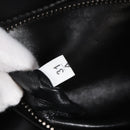 PRADA Hand Bag Leather 2way Black Silver Auth 208497SAM-30