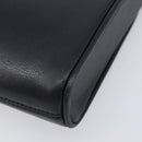 CELINE Shoulder Bag Leather Black Auth 208500A-12
