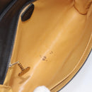 CELINE Shoulder Bag Leather Black Auth 208500A-18