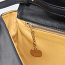 CELINE Shoulder Bag Leather Black Auth 208500A-22