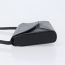 CELINE Shoulder Bag Leather Black Auth 208500A-5