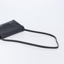 CELINE Shoulder Bag Leather Black Auth 208500A-7