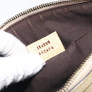 GUCCI GG Canvas Bamboo Chain Shoulder Bag Beige Gold Tone 124289 Auth 208501V-25