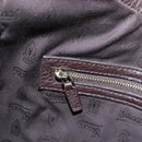GUCCI Web Sherry Line Horsebit Shoulder Bag Leather Brown 247602 Auth 208504V-17