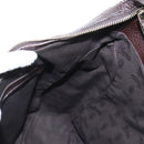 GUCCI Web Sherry Line Horsebit Shoulder Bag Leather Brown 247602 Auth 208504V-20