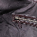 GUCCI Web Sherry Line Horsebit Shoulder Bag Leather Brown 247602 Auth 208504V-21