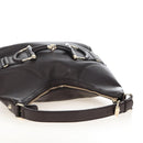 GUCCI Web Sherry Line Horsebit Shoulder Bag Leather Brown 247602 Auth 208504V-7
