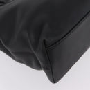 CHANEL Hand Bag Lamb Skin Black CC Auth 208505SAV-14