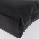 CHANEL Hand Bag Lamb Skin Black CC Auth 208505SAV-15