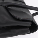 CHANEL Hand Bag Lamb Skin Black CC Auth 208505SAV-5
