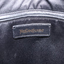 Saint Laurent Muse Hand Bag Leather Black Gold Tone 156464 Auth 208511A-21