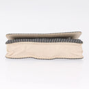 CHANEL Chain Shoulder Bag Canvas Navy Silver CC Auth 208513A-12