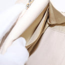 CHANEL Chain Shoulder Bag Canvas Navy Silver CC Auth 208513A-27