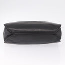 CHANEL Chain Shoulder Tote Bag Leather Black Silver CC Auth 208514A-10