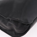 CHANEL Chain Shoulder Tote Bag Leather Black Silver CC Auth 208514A-13