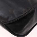 CHANEL Chain Shoulder Tote Bag Leather Black Silver CC Auth 208514A-14