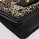 Christian Dior Chain Shoulder Bag Beads Multicolor Gold Tone Auth 208516V-11
