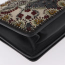 Christian Dior Chain Shoulder Bag Beads Multicolor Gold Tone Auth 208516V-13