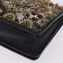 Christian Dior Chain Shoulder Bag Beads Multicolor Gold Tone Auth 208516V-14