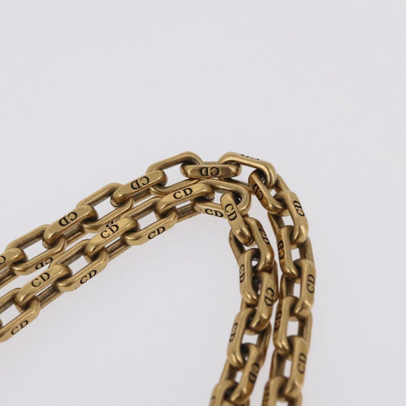 Christian Dior Chain Shoulder Bag Beads Multicolor Gold Tone Auth 208516V