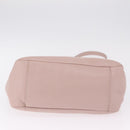 Miu Miu Madras Hand Bag Leather 2way Pink Silver Auth 208522A-13