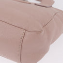 Miu Miu Madras Hand Bag Leather 2way Pink Silver Auth 208522A-15