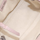 Miu Miu Madras Hand Bag Leather 2way Pink Silver Auth 208522A-20
