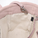 Miu Miu Madras Hand Bag Leather 2way Pink Silver Auth 208522A-22