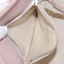 Miu Miu Madras Hand Bag Leather 2way Pink Silver Auth 208522A-24