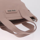 Miu Miu Madras Hand Bag Leather 2way Pink Silver Auth 208522A-7