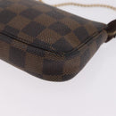 LOUIS VUITTON Damier Ebene Mini Pochette Accessoires Pouch N58009 Auth 208526A-15