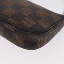 LOUIS VUITTON Damier Ebene Mini Pochette Accessoires Pouch N58009 Auth 208526A-17
