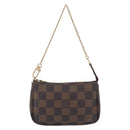 LOUIS VUITTON Damier Ebene Mini Pochette Accessoires Pouch N58009 Auth 208526A-2