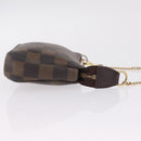 LOUIS VUITTON Damier Ebene Mini Pochette Accessoires Pouch N58009 Auth 208526A-4