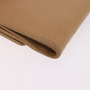 CHANEL Wallet Caviar Skin Beige CC Auth 208527-10