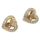 Christian Dior Earring Metal Gold Tone Auth 208528V-1