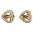 Christian Dior Earring Metal Gold Tone Auth 208528V-2
