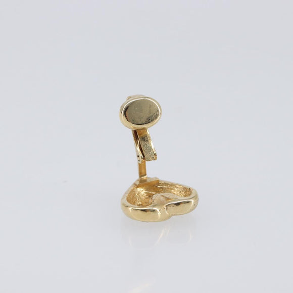 Christian Dior Earring Metal Gold Tone Auth 208528V