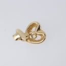 Christian Dior Earring Metal Gold Tone Auth 208528V-9