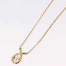 Christian Dior Necklace Metal Gold Tone Auth 208529V-10