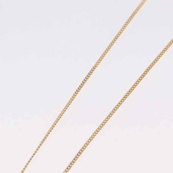 Christian Dior Necklace Metal Gold Tone Auth 208529V