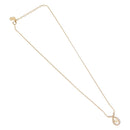 Christian Dior Necklace Metal Gold Tone Auth 208529V-2