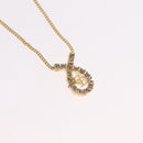 Christian Dior Necklace Metal Gold Tone Auth 208529V-3