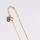 Christian Dior Necklace Metal Gold Tone Auth 208529V-7