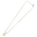 Christian Dior Necklace Metal Gold Tone Auth 208529V-8