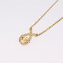 Christian Dior Necklace Metal Gold Tone Auth 208529V-9