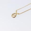 Christian Dior Necklace Metal Gold Tone Auth 208530-10