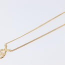 Christian Dior Necklace Metal Gold Tone Auth 208530-11