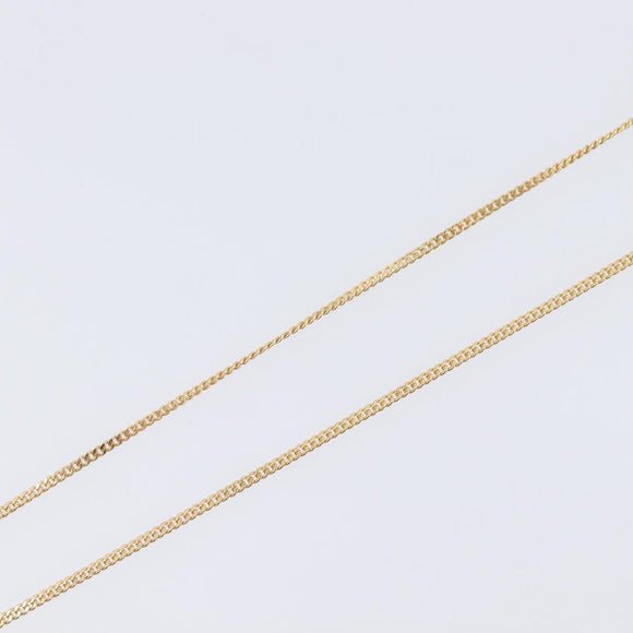 Christian Dior Necklace Metal Gold Tone Auth 208530