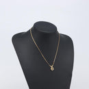 Christian Dior Necklace Metal Gold Tone Auth 208530-15